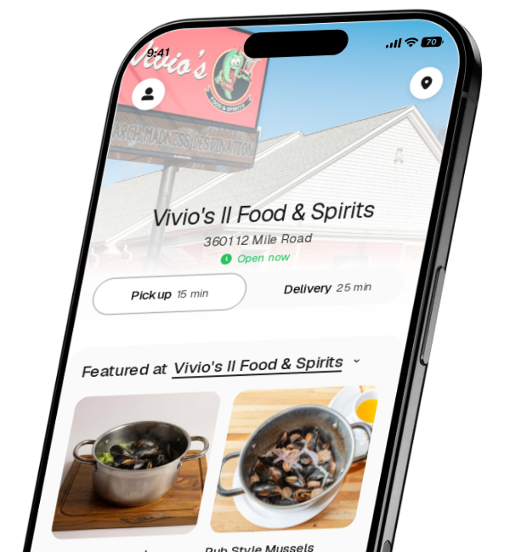 Vivio's II Food & Spirits app preview